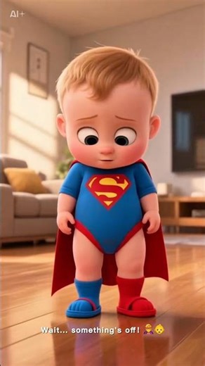 Superman chooses the wrong SLIPPERS! 🤣💥#marvel #spiderman#shorts#qgrcartoon