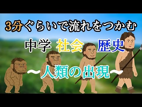[Junior High School Social Studies History] The Emergence and Evolution of Humankind [Get the gis...