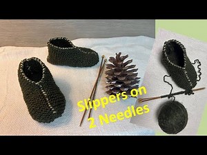Easy Knitted Slippers on Two Needles – Beginner Friendly| Step by Step