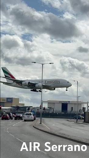 Emirates A380 Insane Power in Action!😱✈️ #Emirates #A380 #AirbusA380 #heathrow