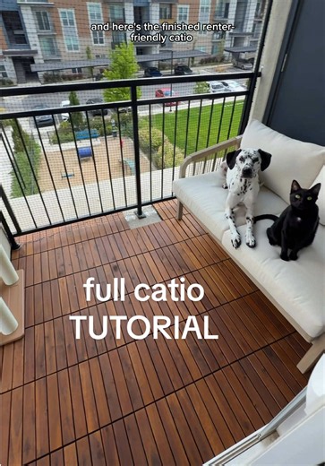 Catio on Balcony: Renter-Friendly Apartment Catio Tutorial