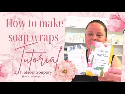 Tutorial on how to make a 5 cent soap wrap with basic white paper