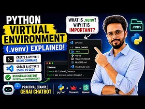 👉 Python Virtual Environment (.venv) Explained | Setup for GenAI Projects (VS Code + Python)