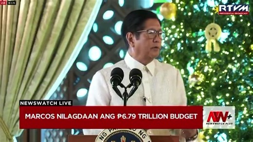 MARCOS REDUCED UNPROGRAMMED APPROPRIATIONS TO ‘BARE MINIMUM’ WATCH: President Bongbong Marcos says he slashed ₱92.5 billion in unprogrammed appropriations in the proposed ₱243B national budget for 2026. “This shall be at the lowest level since 2019. Let me be clear: unprogrammed appropriations are not blank checks,” Marcos said amid concerns over the existence of such funds. Unprogrammed appropriations are standby funds that can only be released if the government collects excess revenues, secure