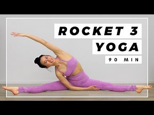 ROCKET YOGA 3 - build strength and stamina | 90 min Beginner-Intermediate Level | Jacqui Noel Yoga