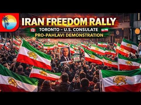 LIVE Iran Freedom Rally Pro-Pahlavi at U.S. Consulate | Toronto Canada