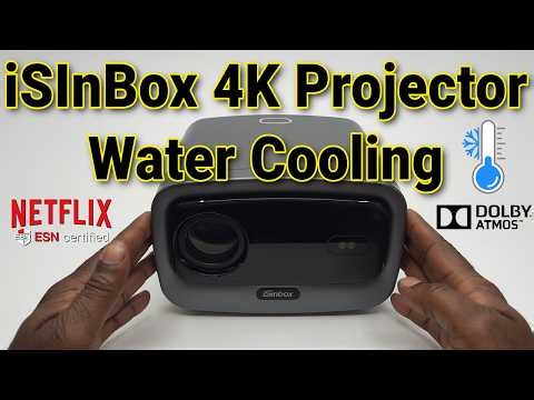 iSinBox JY821 Water Cooling❄️ Projector: Netflix ESN - Dolby Atmos - 4K Ready