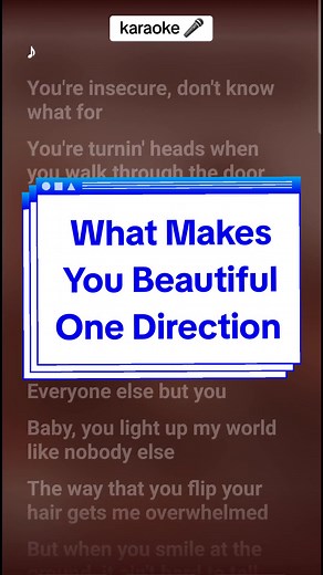 One Direction Karaoke: What Makes You Beautiful