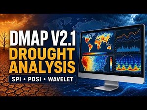 DMAP V2 1 Complete Tutorial SPI, PDSI, Wavelet & Drought Analysis