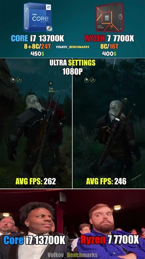 Core i7 13700K vs Ryzen 7 7700X - Is the extra cost worth the extra frames? #pcgaming #gaming