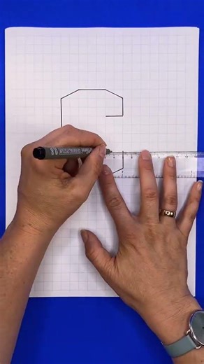 Block Letter - C tutorial #art #blockletters