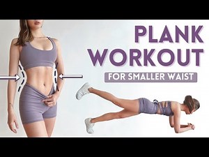 15 min PLANK WORKOUT for Tight Core, Smaller Waist & Full Body Fat Burn ~ Emi