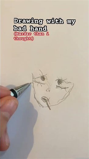 Im right handed so.. #drawing #challenge #funny