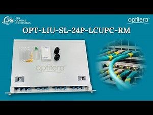 Optitera 24 Port Sliding LIU | LC/UPC Rack Mount Fiber Management Solution