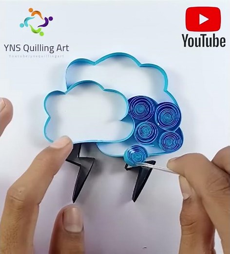 Paper Quilling Clouds | YNS Quilling Art