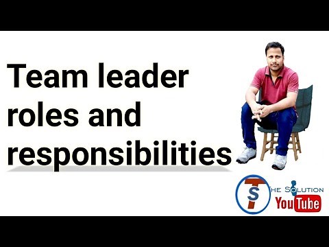 team leader roles and responsibilities