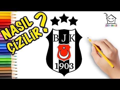 Nasıl Çizilir? - BJK- Beşiktaş - Logosu - Resim Çizme - ÇİZİM OKULU