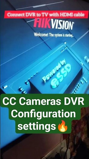 How to Configure the DVR settings #hikvision #securitysystem #youtubeshorts