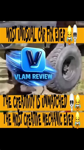 We have seen a lot of ways to work on a vehicle but THIS?! 😭💀 This man came up with something we have never seen before and we have so many questions 😂💀 The creativity is unmatched. The logic though? That is a different story 😭😂 Tag your most creative friend who would try this 👇😂 @insuranceopedia.official unusual car repair, most creative car fix, funny car moments, DIY car repair gone wrong, viral car video #VLAMReview #UnusualCarRepair #CarFail #DIYCarFix #FunnyCarMoments