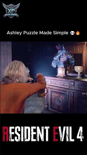 Ashley Clock Puzzle SOLVED ⏰🔥 | RE4 Remake #shorts