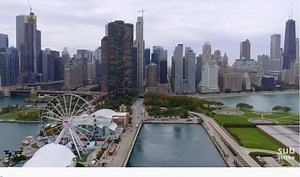 Aerial City Views: Chicago In Northeast Illinois (4K)