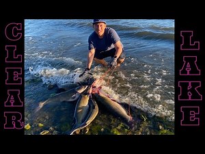 Clear Lake Fishing for Catfish - Over 10 Monster Cats