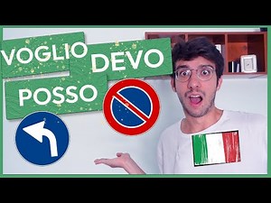 Italian MODAL VERBS - easily explained 🇮🇹 (VOLERE, DOVERE, POTERE)