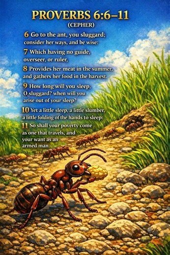 Learn From the Ant 🐜 | Proverbs 6:6–11 KJV Bible Lesson for Kids & Families