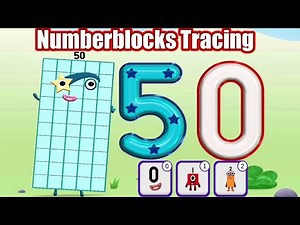 Numberblocks 40 to 50 - Learn How Tracing Fun Numbers