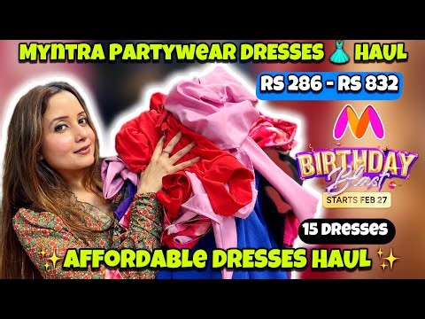 Myntra SUMMER DRESSES Haul 2026 😍 Partywear Dresses Under Rs 286 - Rs 832✨Neha Singh #myntrafinds
