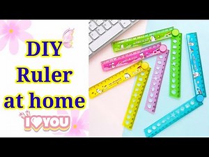 DIY Homemade Folding Scale or Ruler/Easy School Supplies DIY Ideas/How To/Paper Scale/Cute Ruler