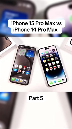 iPhone 15 Pro Max vs iPhone 14 Pro Max #apple #foryou #iphone15