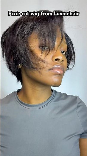 How to Install and Style a Luvmehair Pixie Wig | Melted Lace T-Part Short Cut Tutorial