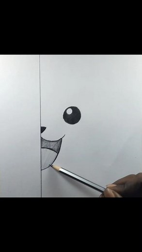 Half Face Pikachu Drawing ✏️⚡ | Easy Pokemon Sketch #shorts