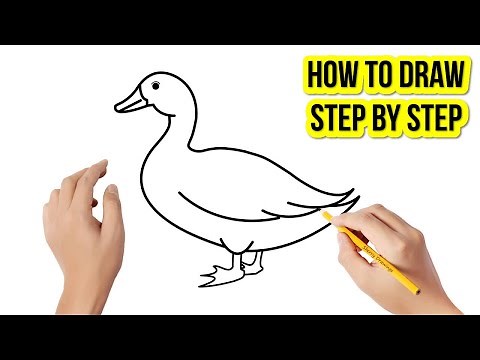 How to Draw a DUCK Easy🦆 | Step by Step Tutorial