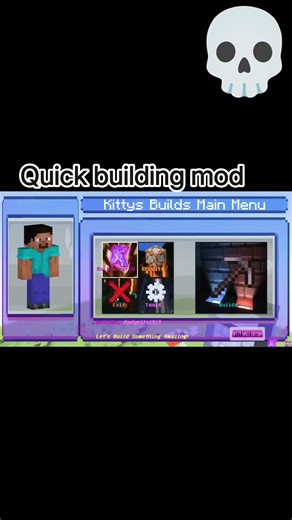 Quick building mod 💀☠️ | Minecraft pocket edition #minecraft#gaming#automatic #tatasierra2025#cat