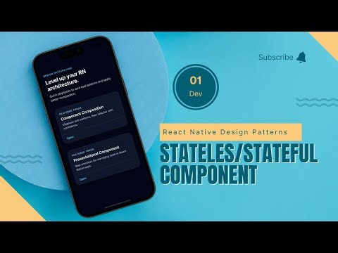 Stateless/stateful components - React Native Design Patterns