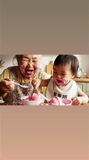 Ice-cream challenge with granny 👵