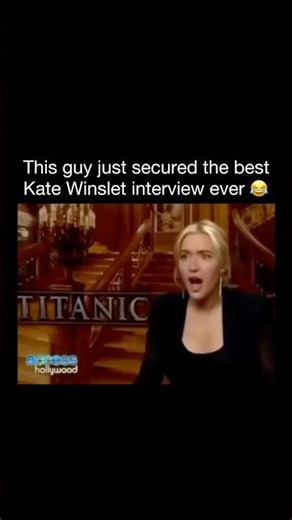 Kate Winslet LOST IT during an interview 😭