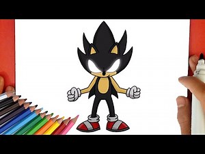 How to Draw Dark Sonic | Art Tutorial