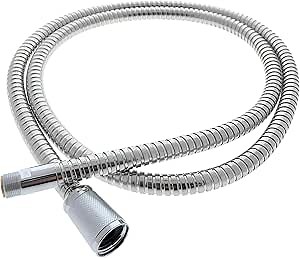 Essential Values Pull Out Replacement Hose 46092000 (59” Inches), Replacement for Grohe Hand Shower Faucets only | Fits Ladylux, Euro Plus & More Models Light Beautiful| Chrome Finish