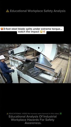 ⚠️ HORRIFIC Cold Saw BLADE SNAPS 😳💥 #workfails