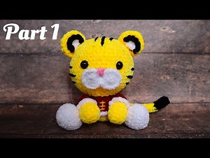 CHINESE NEW YEAR TIGER | PART 1 | HOW TO CROCHET AMIGURUMI VELVET YARN
