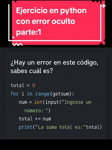 Errores comunes en Python para principiantes