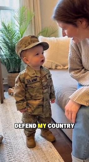 Baby Says “I Want to Join the U.S. Army to Defend My Country!” 😂👶🇺🇸 | Cute Things