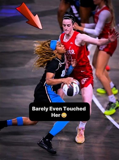 She Barely Even Touched Her… And They Called Foul 😭 #caitlinclark