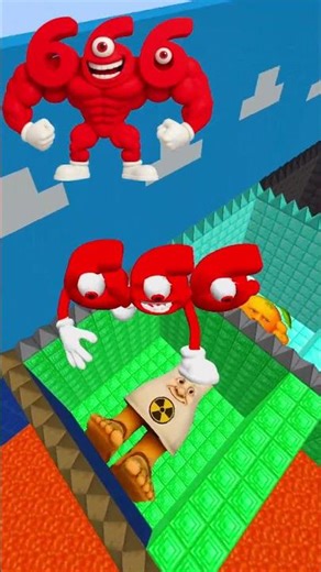 Italian Brainrot Vs Squid Game Lava Jump 😱 Part 25 #shorts #minecraft #brainrot