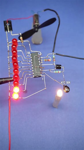 Automatic fan #scienceproject #shorts #experiment #electronic