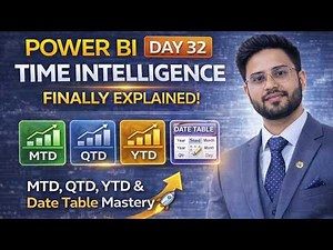 Power BI Time Intelligence Finally Explained | MTD, QTD, YTD & Date Table Mastery 🚀