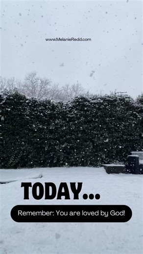 Melanie Redd on Instagram: "❄️ TODAY… Remember: You are loved by God! “Praise the Lord! Give thanks to the Lord, for he is good! His faithful love endures forever.” Psalm 106:1, NLT #hope #melaniemredd #hopemin #psalm106 #godlovesyou"